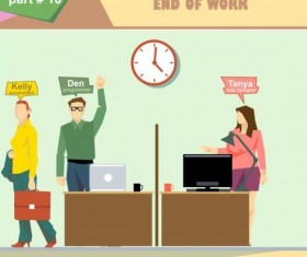 Company work roles design vector 10