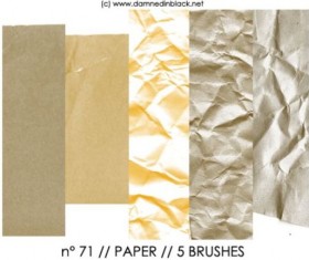 Crumpled paper photoshop brushes