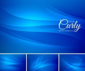 Curves abstract background vectors set 02