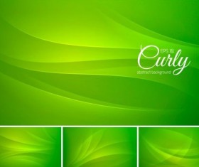 Curves abstract background vectors set 03