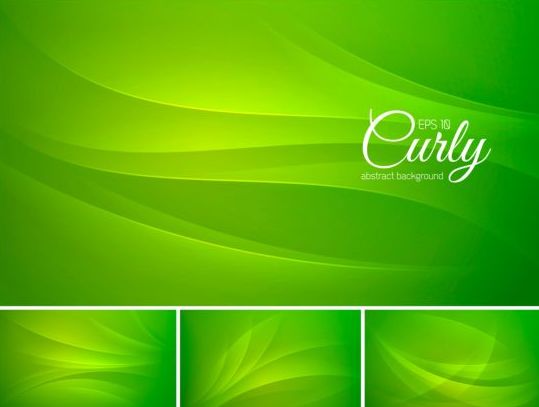 Curves abstract background vectors set 03