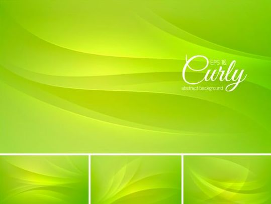 Curves abstract background vectors set 04