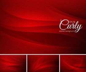 Curves abstract background vectors set 08