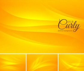 Curves abstract background vectors set 12