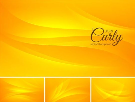 Curves abstract background vectors set 12