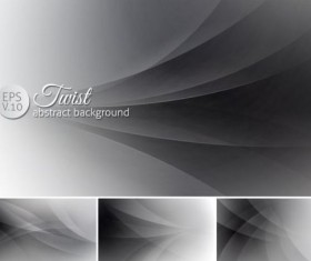 Curves abstract background vectors set 13