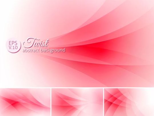 Curves abstract background vectors set 16