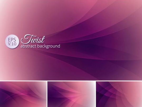 Curves abstract background vectors set 21