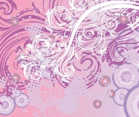 Decorative floral background art vectors 02