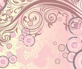 Decorative floral background art vectors 03
