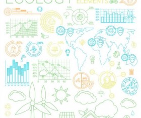 Ecology infographic elements vectors material 02