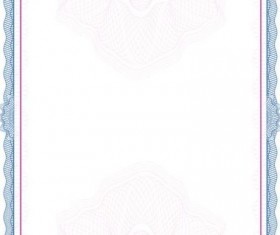 Elegant diploma  with certifikate frame vector 06