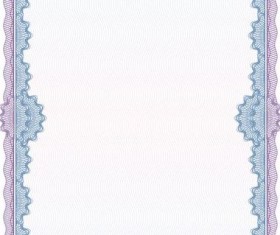 Elegant diploma  with certifikate frame vector 07