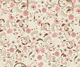 Elegant floral retro pattern seamless vector 01