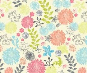 Elegant floral retro pattern seamless vector 05