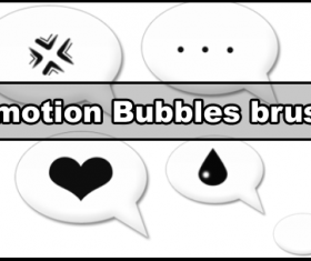 Emotion bubbles PS brushes
