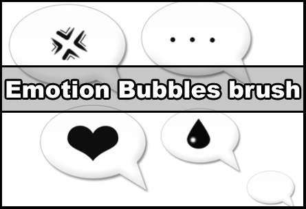 Emotion bubbles PS brushes