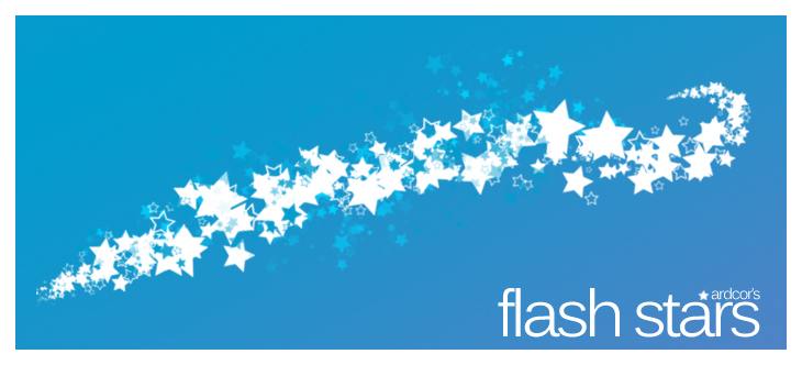 Flash Stars Photoshop Brushes set