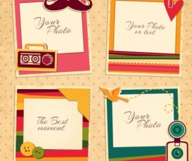 Funny photo frame vectors set 08