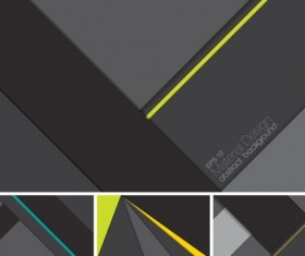 Geometric layered abstract background vector 04