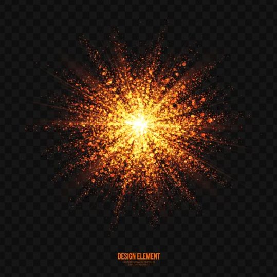 Glowing particles explosion effect background vector 05