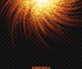 Glowing particles explosion effect background vector 06