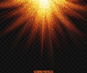 Glowing particles explosion effect background vector 07