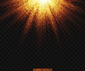 Glowing particles explosion effect background vector 09