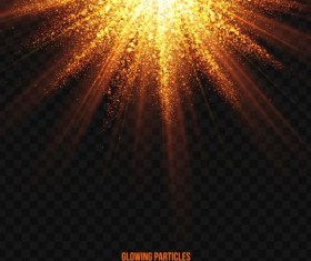 Glowing particles explosion effect background vector 10