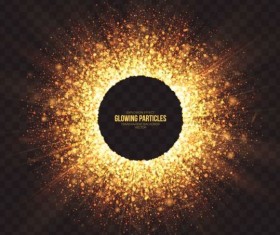 Glowing particles explosion effect background vector 11