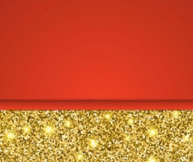 Gold with red background vectors