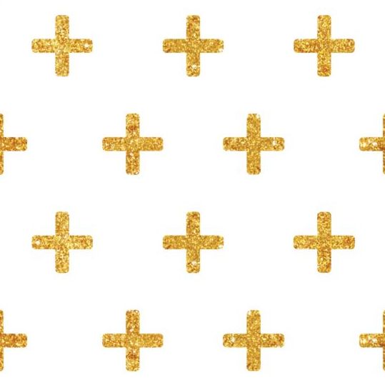 Golden cross seamless pattern vector 02