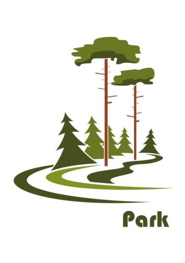 Green park logo vectors set 01