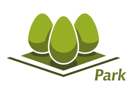 Green park logo vectors set 03