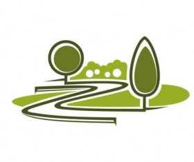 Green park logo vectors set 04