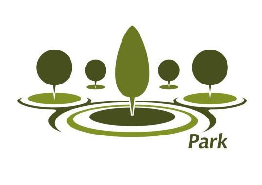 Green park logo vectors set 10