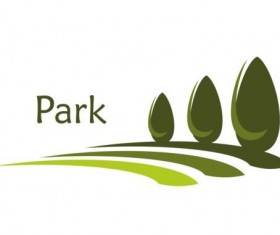 Green park logo vectors set 11