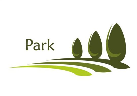 Green park logo vectors set 11