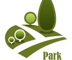 Green park logo vectors set 12