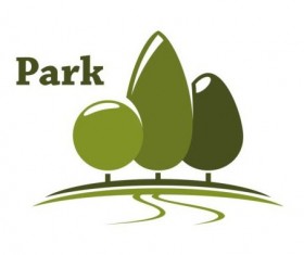 Green park logo vectors set 13