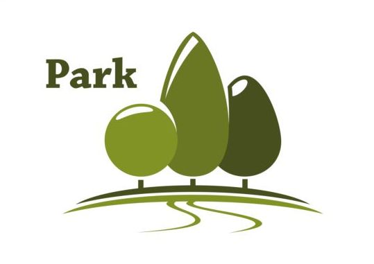 Green park logo vectors set 13