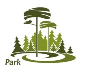 Green park logo vectors set 14