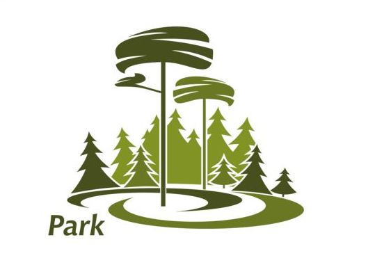 Green park logo vectors set 14