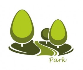 Green park logo vectors set 15