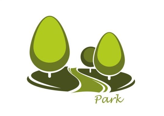 Green park logo vectors set 15