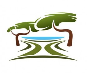 Green park logo vectors set 16