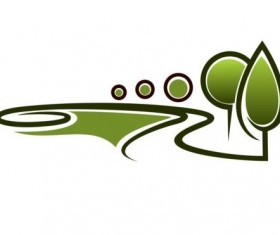Green park logo vectors set 17