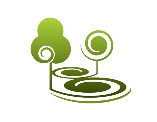 Green park logo vectors set 18