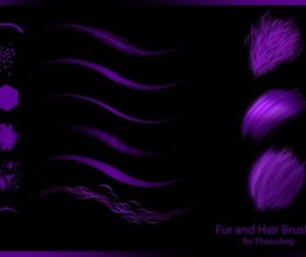 Hair and Fur Photoshop Brushes