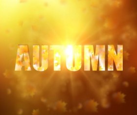 Halation autumn background vector 01